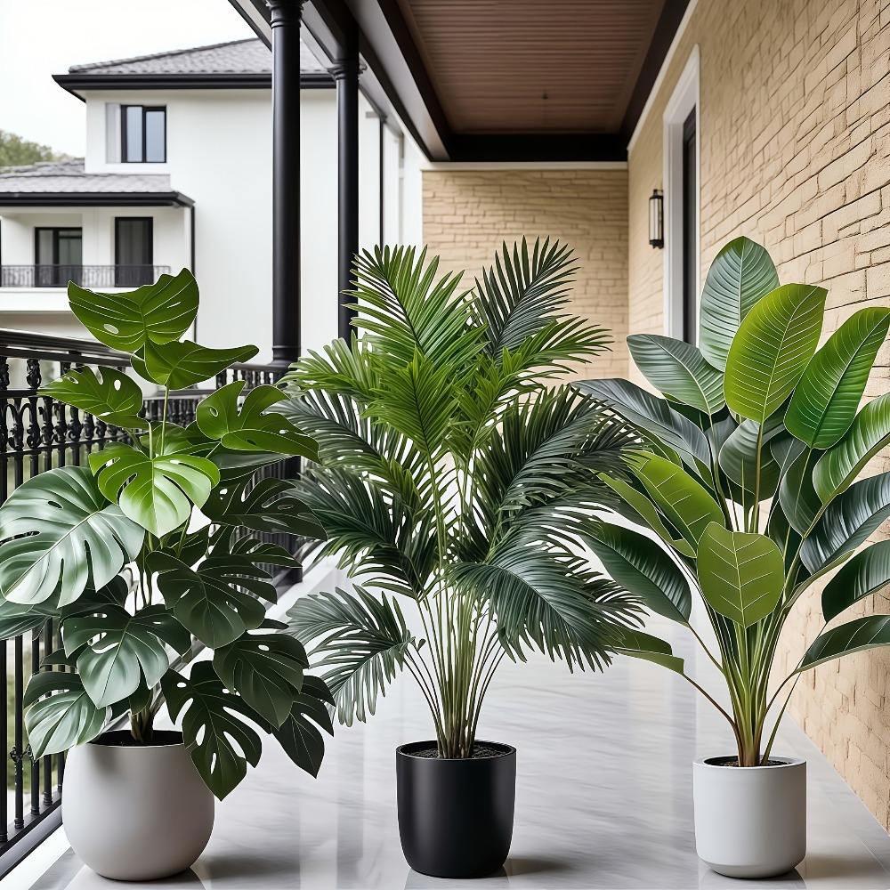 3pcs Large Artificial Areca Pa - đánh giá và giá Dracaena Marginata