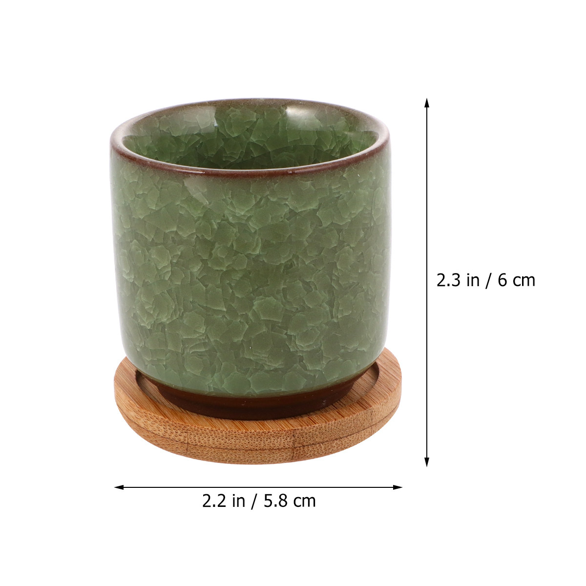 Mini Cracked Glaze Ceramic Pot - đánh giá và giá Aloe Vera Pot