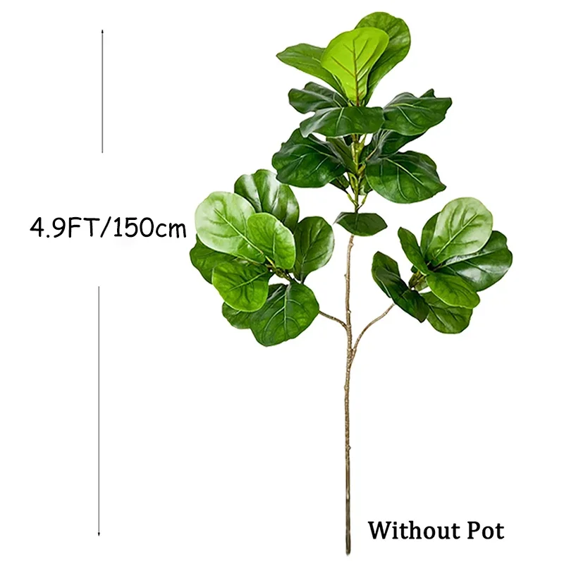 2-4.9FT Large Artificial Ficus - đánh giá và giá Ficus Lyrata Tree