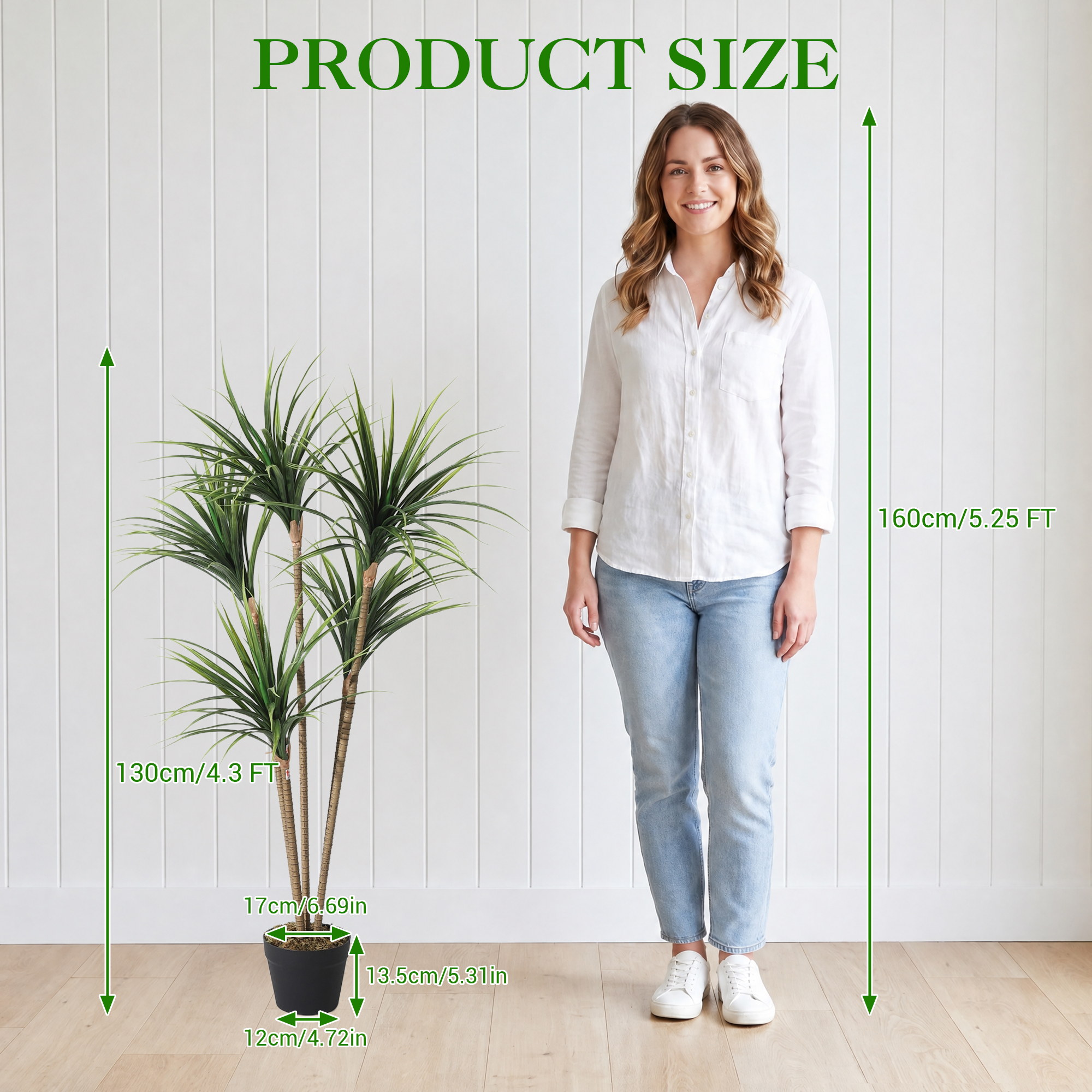 5FT 6FT Artificial Dracaena Ma - đánh giá và giá Dracaena Marginata