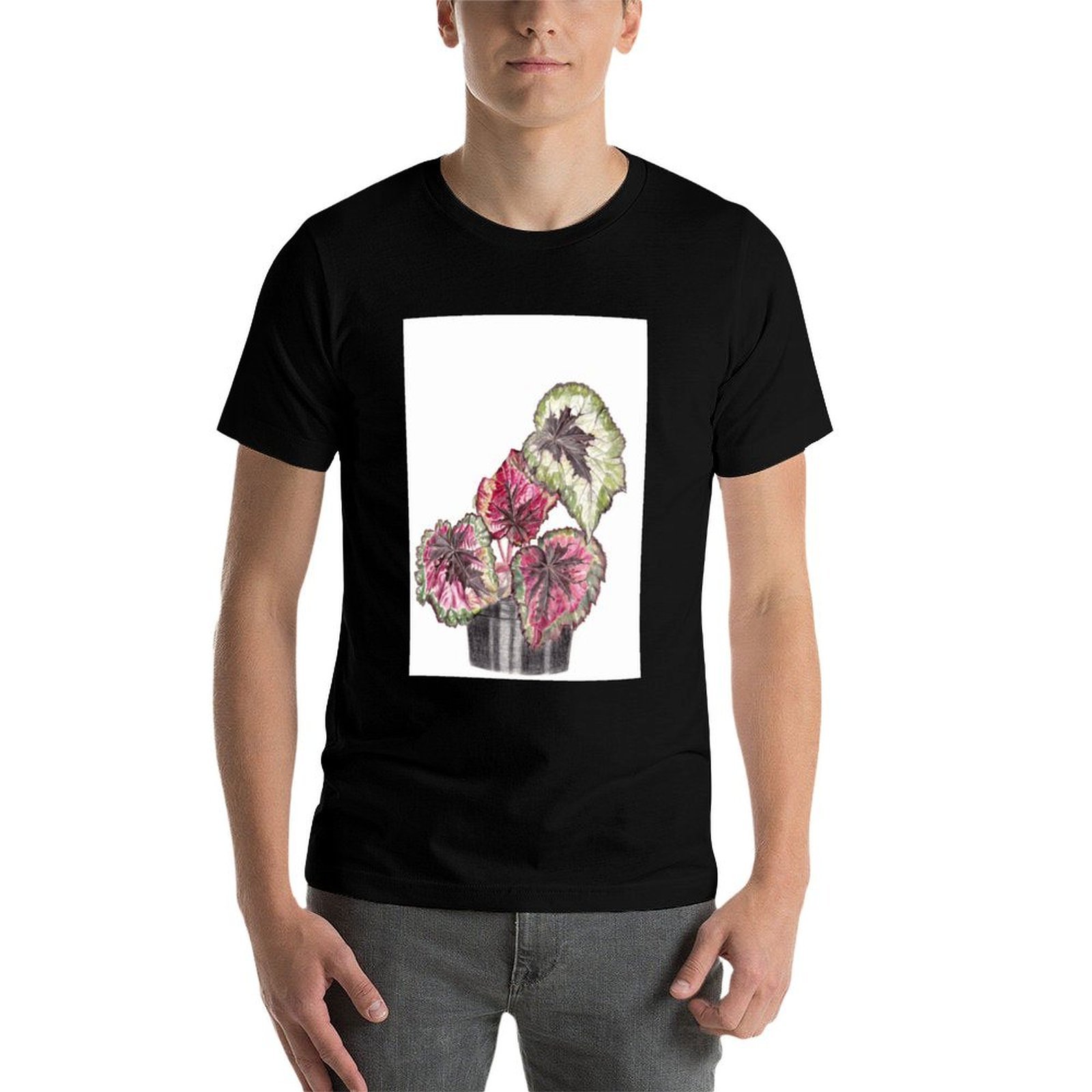 Begonia Rex T-Shirt Simple Gra - đánh giá và giá Begonia Rex