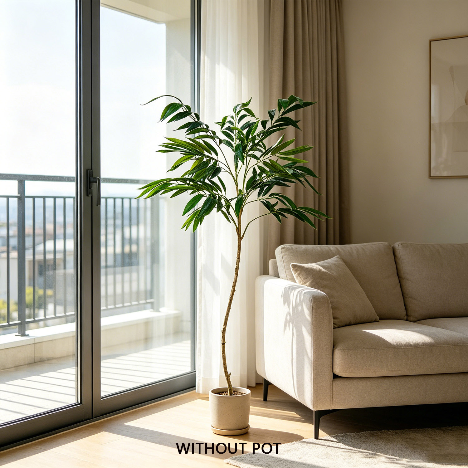 65-160cm Artificial plant Will - đánh giá và giá Ficus Lyrata Tree