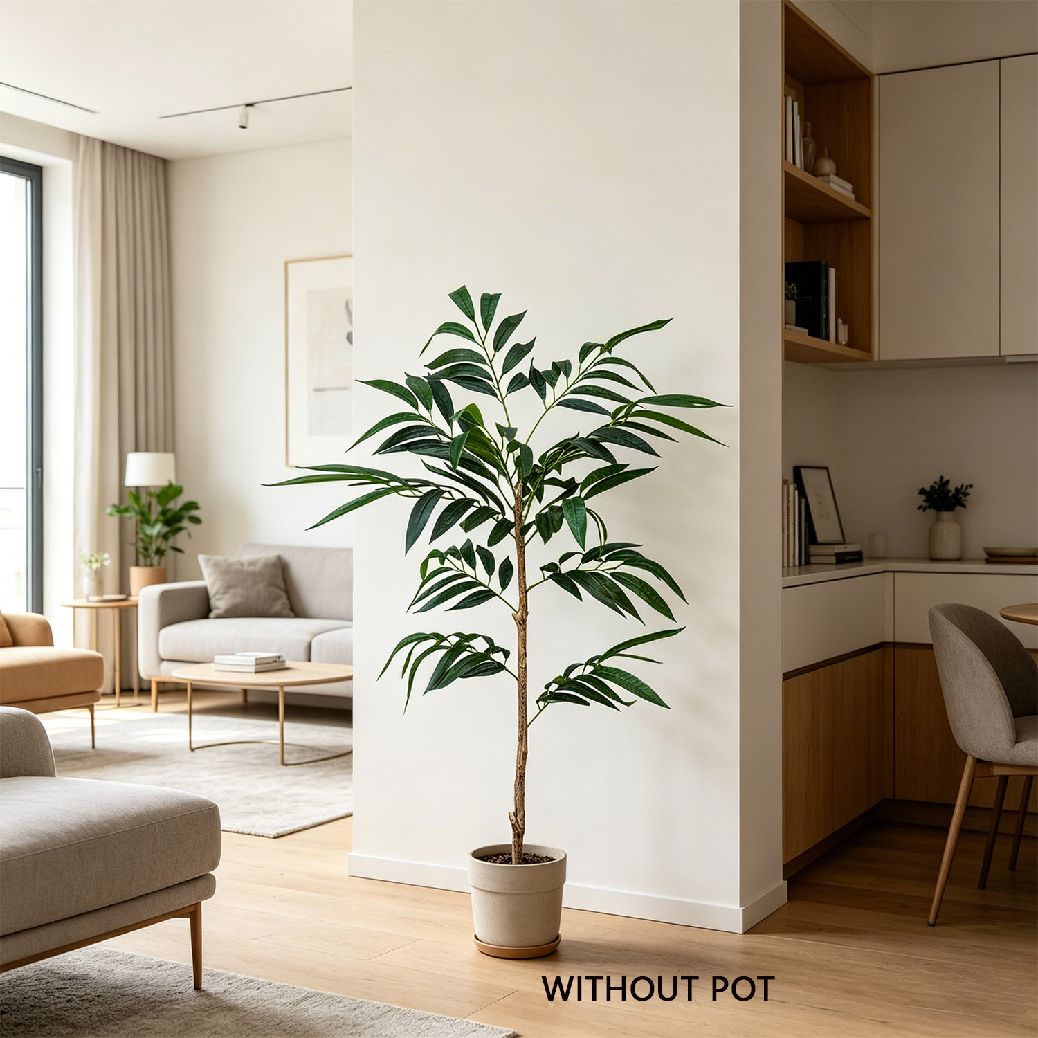 65-160cm Artificial plant Will - đánh giá và giá Ficus Lyrata Tree